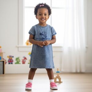 Magnetic Me Blue Denim Kids Dress